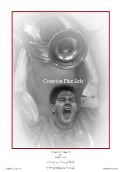 European Champions 2005 - Liverpool - Steven Gerrard by Stephen Doig.