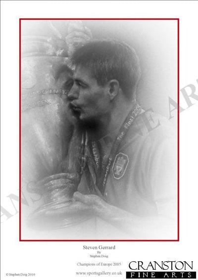 Steven Gerrard - European Champion by Stephen Doig.