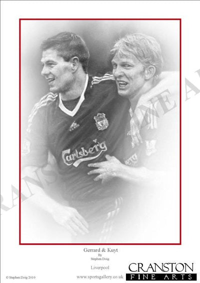 Gerrard and Kuyt - Liverpool by Stephen Doig.