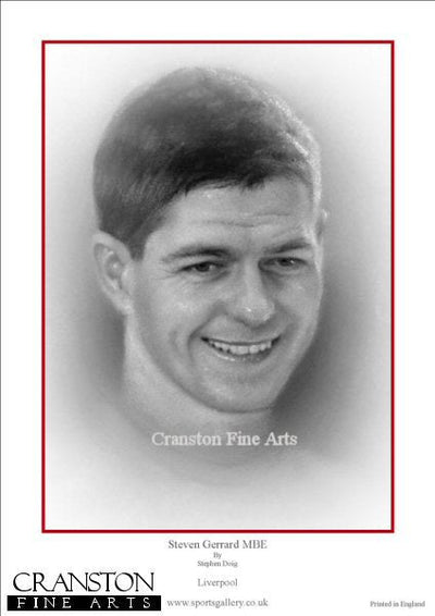 Steven Gerrard MBE by Stephen Doig.