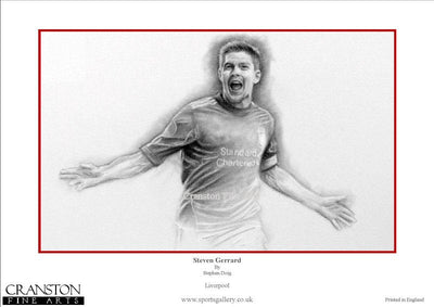 Steven Gerrard - Liverpool Legend by Stephen Doig.