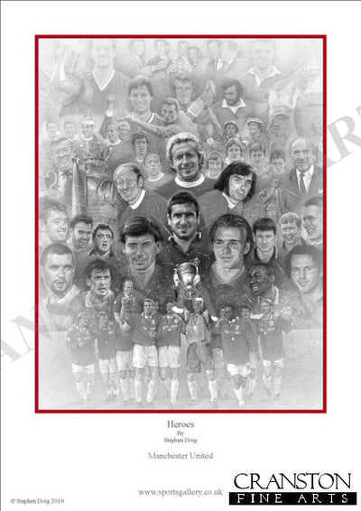 Manchester United Heroes by Stephen Doig.