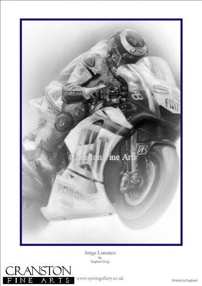 Jorge Lorenzo by Stephen Doig.