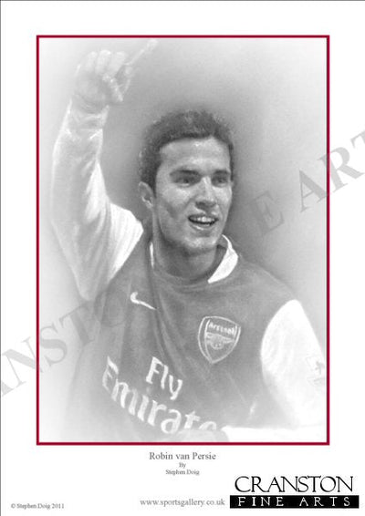 Robin van Persie by Stephen Doig.