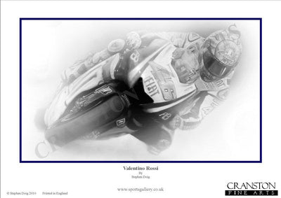 Valentino Rossi by Stephen Doig.