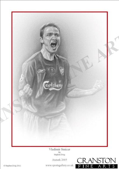 Vladimir Smicer - Liverpool - Champions League Final 2005 by Stephen Doig.