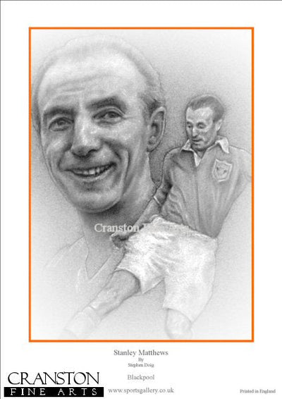 Stanley Matthews - Blackpool by Stephen Doig.