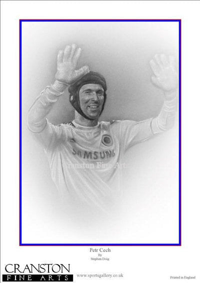 Petr Cech - Chelsea by Stephen Doig.