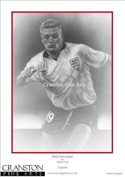 Paul Gascoigne - England by Stephen Doig.
