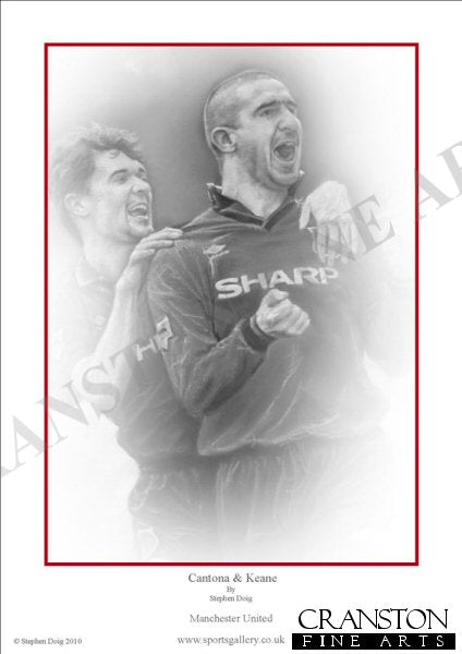 Cantona and Keane - Manchester United by Stephen Doig.