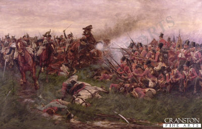 28th Gloucester Regiment at Waterloo by William Barnes Wollen