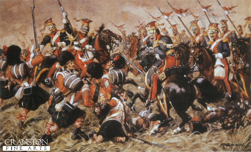 Death of Colonel McCara (Blackwatch at Quatrebras) by Richard Simkin.