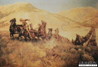 Royal Horse Artillery Crossing a River Under Fire by George Scott