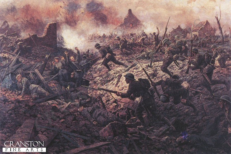 The 1st Buckinghamshire Battalion at Pozieres, 23rd July 1916 by William Barnes Wollen.