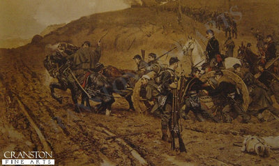 Bringing Up the Guns by Gilbert Gaul (B)