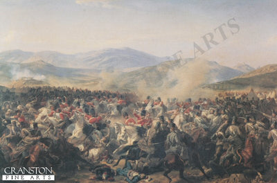 Charge of the Heavy Brigade during the Battle of Balaclava 25th October 1854  by Felix Philippoteaux.
