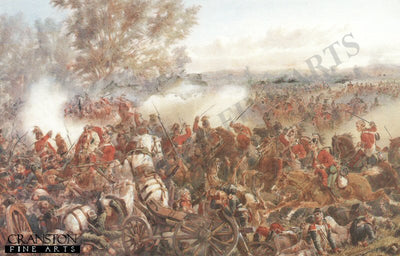 The Battle of Waterloo, Charge of the Inniskillings by Orlando Norie.