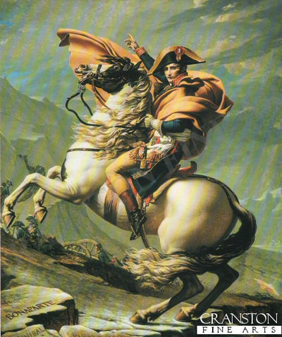 Bonaparte Crossing the Great Saint Bernards Pass, By Jacques Louis David (B)