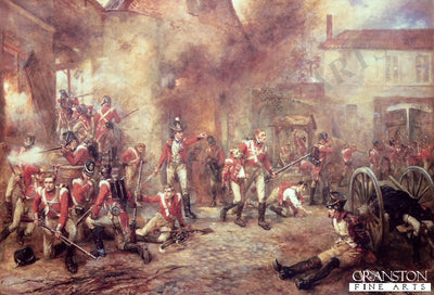 Defence of Hougoumont Farm by Robert Hillingford (B)