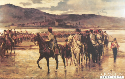 The Passage of the Bidassoa by Wellingtons Army, 7th October 1813 by J P Beadle (B)