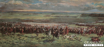Charge of Donops Cavalry Led by Marshal Ney at Waterloo by Demoulin (B)