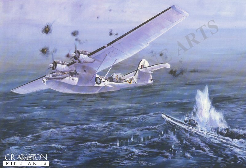 Sinking of U-Boat 347 by Tim Fisher.