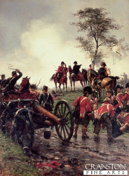 Wellington At Waterloo by Ernest Crofts.