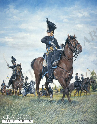 Brunswick Hussar, Quatre Bras 16th June 1815 by Brian Palmer.