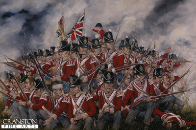 The 27th Foot  (Inniskilling) at Waterloo by Brian Palmer.