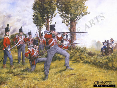 51st (2nd Yorkshire, West Riding) Light Infantry at Waterloo June 1815. by Brian Palmer.