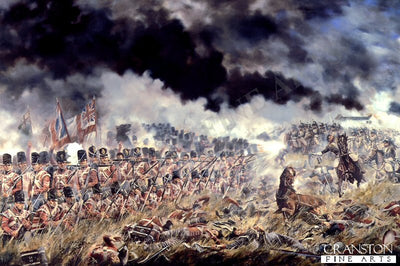 The 33rd (1st Yorkshire, West Riding ) Regiment at the Battle of Waterloo, 18th June 1815 by David Rowlands.