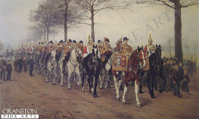 The Band of Her Majestys 1st Life Guards by Orlando Norie.