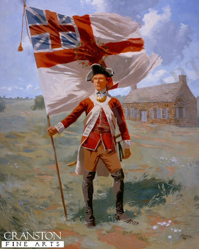 Ensign of the 17th regiment of Foot, American War of Independence 1779. by Jim Lancia.