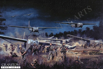 Chindits landing at Broadway, Burma, 5th / 6th March 1944 by David Rowlands (B)