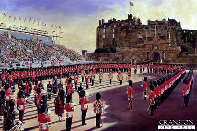 2nd Battalion Scots Guards at Edinburgh Castle by David Rowlands.