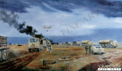 10th Regiment Royal Corps of Transport Group, Iraq 27th Feb 1991 by David Rowlands.