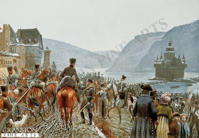 The Crossing of the Prussian Army over the Rhine by Richard Knotel.