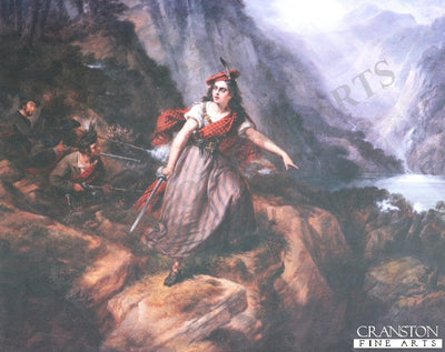 Helen MacGregor in the Conflict at the Pass of Loch Ard by Siegfried Detler Bendixon (B)