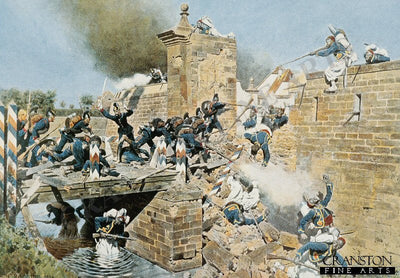 The Landau Gate at Wissembourg is Taken by Assault, 4th August 1870 by Carl Rochling.