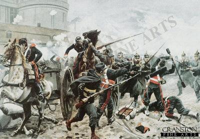 Hessian Troops Near Chambord, 9th December 1870 by Richard Knotel.