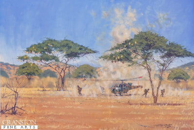 Alouette III Helicopter of Rhodesian Fireforce 1979 by John Wynne Hopkins.