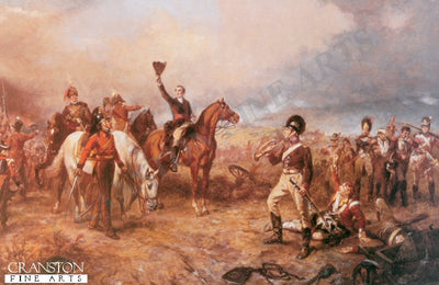 Wellington at the Battle of Waterloo by Robert Hillingford.