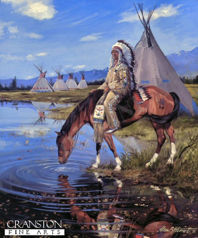 Assiniboin Warrior by Alan Herriot.