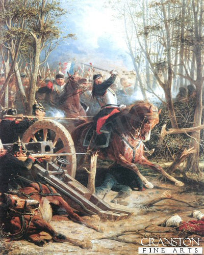 The Charge of the French Cuirassiers at Reichshof by Adolphe Yvon.