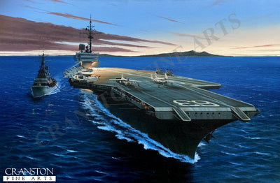 USS Kitty Hawk by Ivan Berryman. (B)