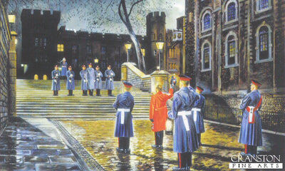 The Ceremony of the Keys, HM Tower of London by David Rowlands.