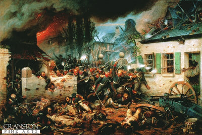 Prussian Attack Plancenoit by Adolf Northern.