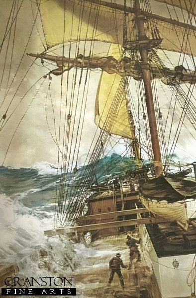 The Rising Wind by Montague Dawson.