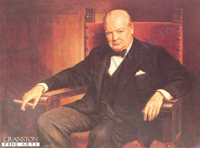 Portrait of Winston Churchill by Arthur Pan.