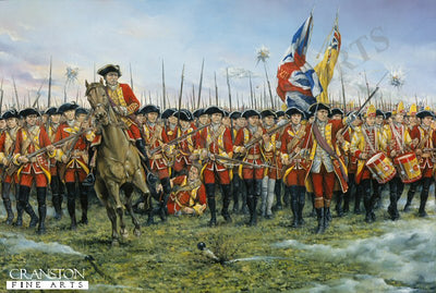 The 12th (Suffolk Regiment) at the Battle of Minden. 1st August 1759 by Brian Palmer.